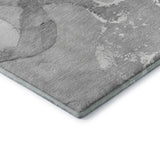 5' X 8' Gray And Ivory Abstract Washable Area Rug With UV Protection - HomeRoots - Flyclothing LLC