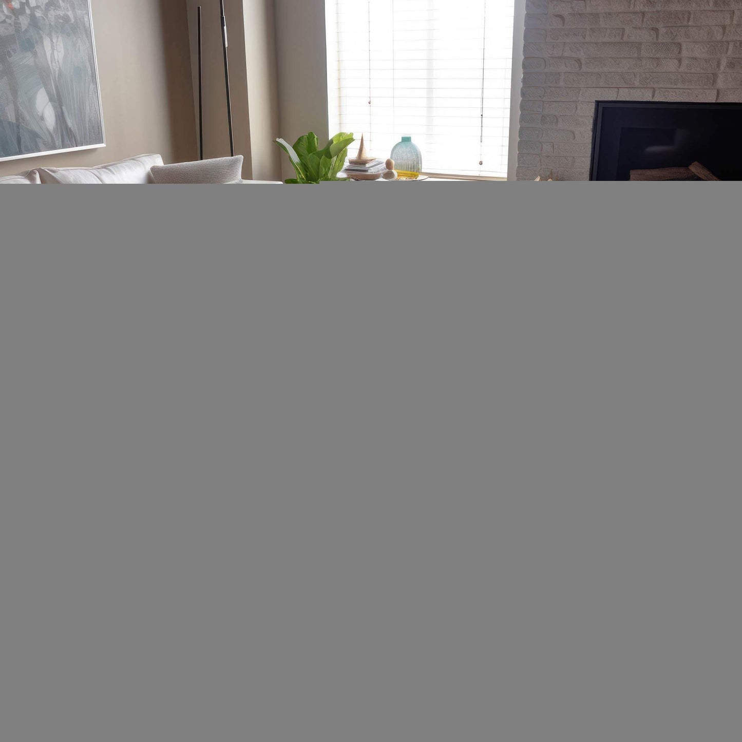 5' X 8' Gray And Ivory Abstract Washable Area Rug With UV Protection - HomeRoots - Flyclothing LLC
