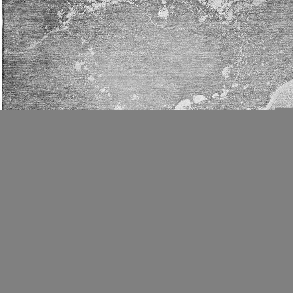 5' X 8' Gray And Ivory Abstract Washable Area Rug With UV Protection - HomeRoots - Flyclothing LLC