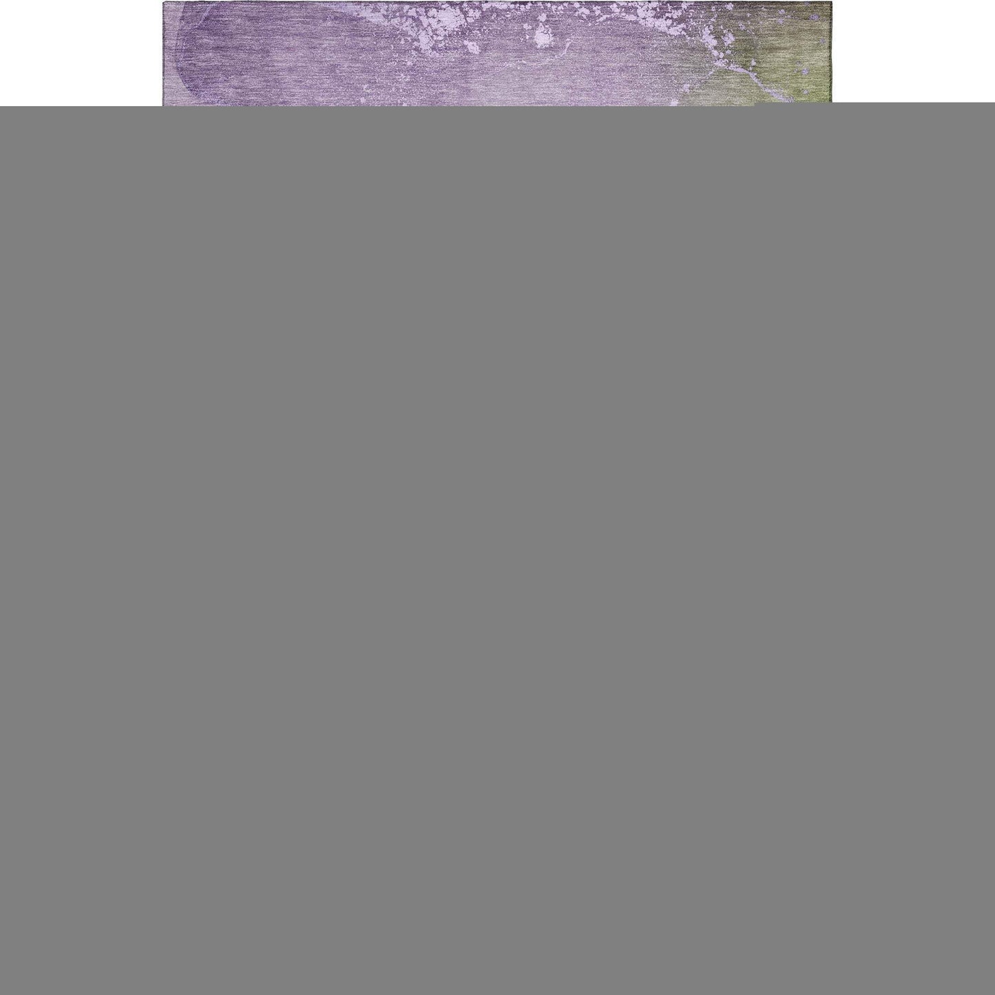 8' X 10' Purple Green And Ivory Abstract Washable Area Rug With UV Protection - HomeRoots - Flyclothing LLC