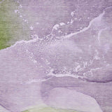 10' X 14' Purple Green And Ivory Abstract Washable Area Rug With UV Protection - HomeRoots - Flyclothing LLC