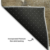 3' X 5' Brown Ivory And Gray Abstract Washable Area Rug With UV Protection - HomeRoots - Flyclothing LLC