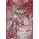 3' X 5' Merlot And Ivory Abstract Washable Area Rug With UV Protection - HomeRoots - Flyclothing LLC