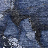 3' X 5' Navy Blue And Ivory Abstract Washable Area Rug With UV Protection - HomeRoots - Flyclothing LLC