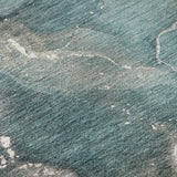 3' X 5' Teal And Ivory Abstract Washable Area Rug With UV Protection - HomeRoots - Flyclothing LLC