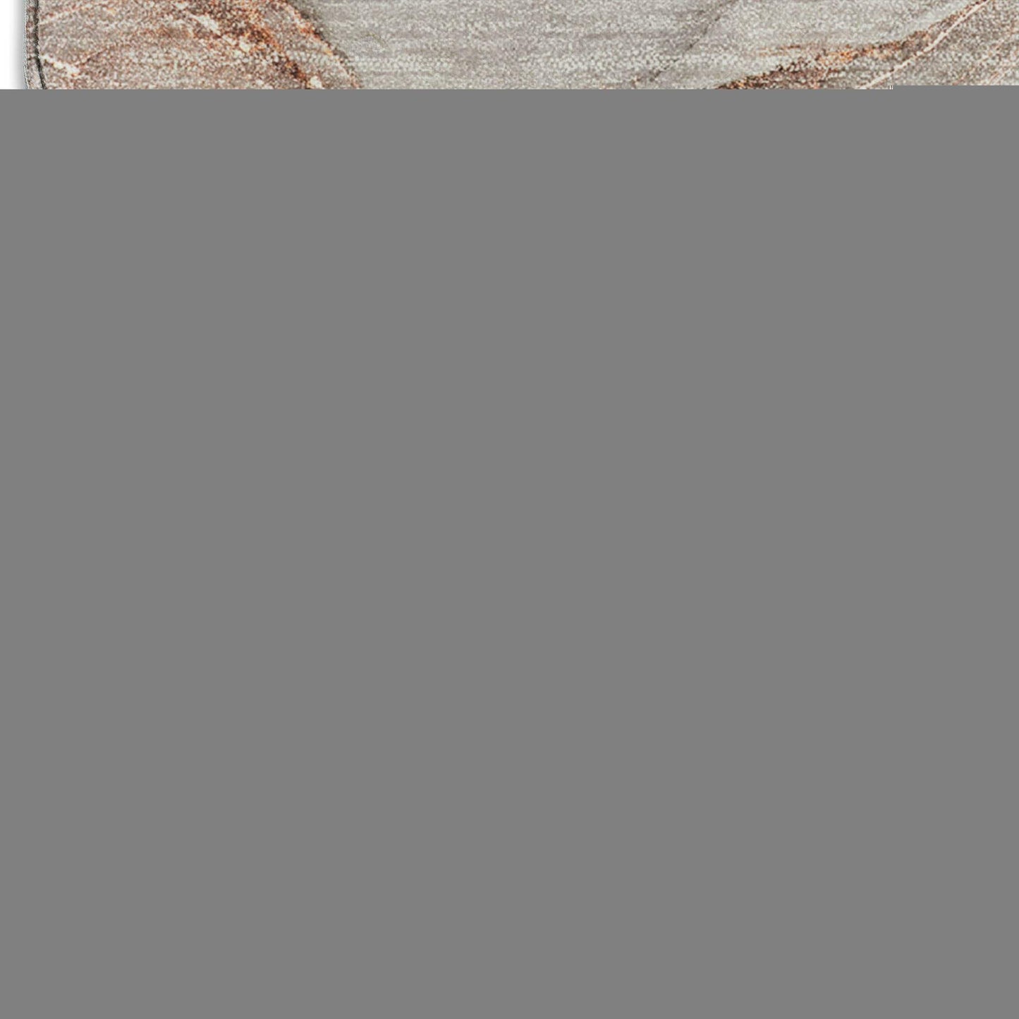 5' X 8' Gray And Ivory Abstract Washable Area Rug With UV Protection - HomeRoots - Flyclothing LLC