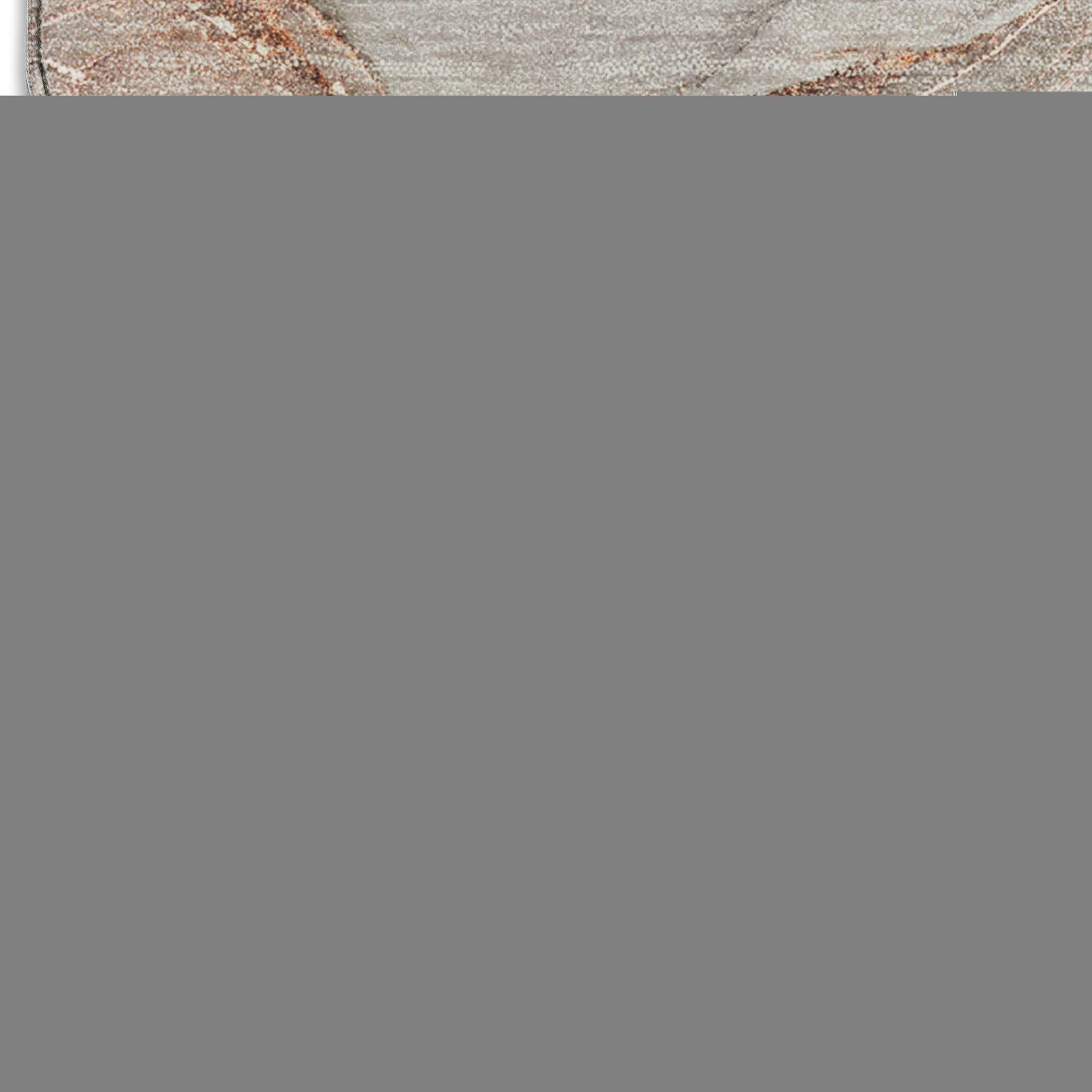 5' X 8' Gray And Ivory Abstract Washable Area Rug With UV Protection - HomeRoots - Flyclothing LLC