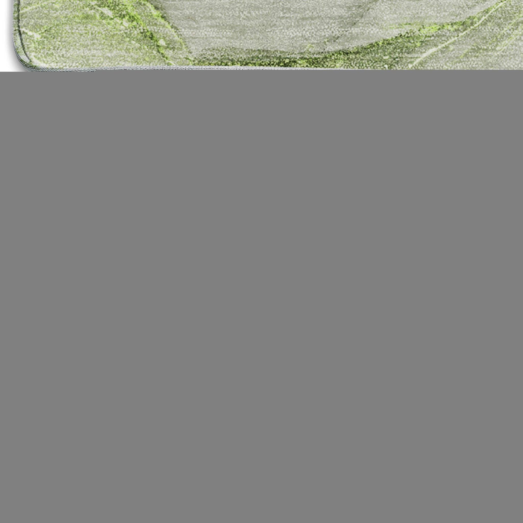 3' X 5' Green And Ivory Abstract Washable Area Rug With UV Protection - HomeRoots - Flyclothing LLC