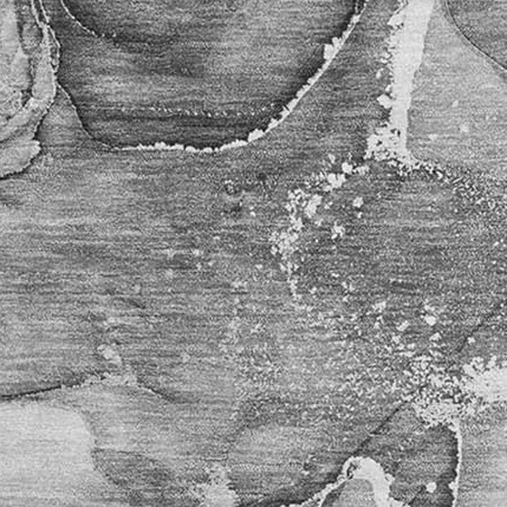 8' X 10' Pewter And Ivory Abstract Washable Area Rug With UV Protection - HomeRoots - Flyclothing LLC