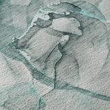 3' X 5' Teal And Ivory Abstract Washable Area Rug With UV Protection - HomeRoots - Flyclothing LLC