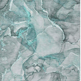 3' X 5' Teal And Ivory Abstract Washable Area Rug With UV Protection - HomeRoots - Flyclothing LLC