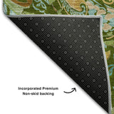 8' X 10' Green And Blue Paisley Washable Area Rug With UV Protection - HomeRoots - Flyclothing LLC