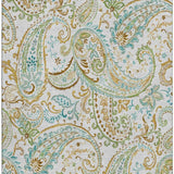 5' X 8' Ivory Blue And Green Paisley Distressed Washable Area Rug With UV Protection - HomeRoots - Flyclothing LLC