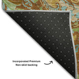 10' X 14' Rust Blue And Green Paisley Washable Area Rug With UV Protection - HomeRoots - Flyclothing LLC