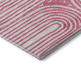 8' X 10' Blush And Ivory Geometric Distressed Washable Area Rug With UV Protection - HomeRoots - Flyclothing LLC