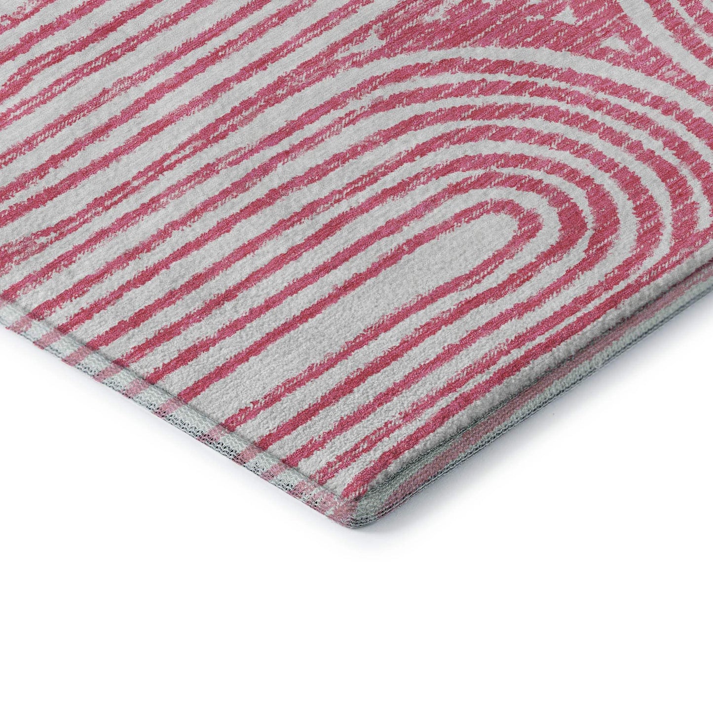9' X 12' Blush And Ivory Geometric Distressed Washable Area Rug With UV Protection - HomeRoots - Flyclothing LLC