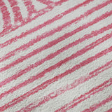10' X 14' Blush And Ivory Geometric Distressed Washable Area Rug With UV Protection - HomeRoots - Flyclothing LLC