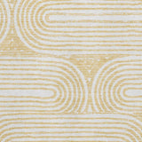 8' X 10' Gold And Ivory Geometric Distressed Washable Area Rug With UV Protection - HomeRoots - Flyclothing LLC
