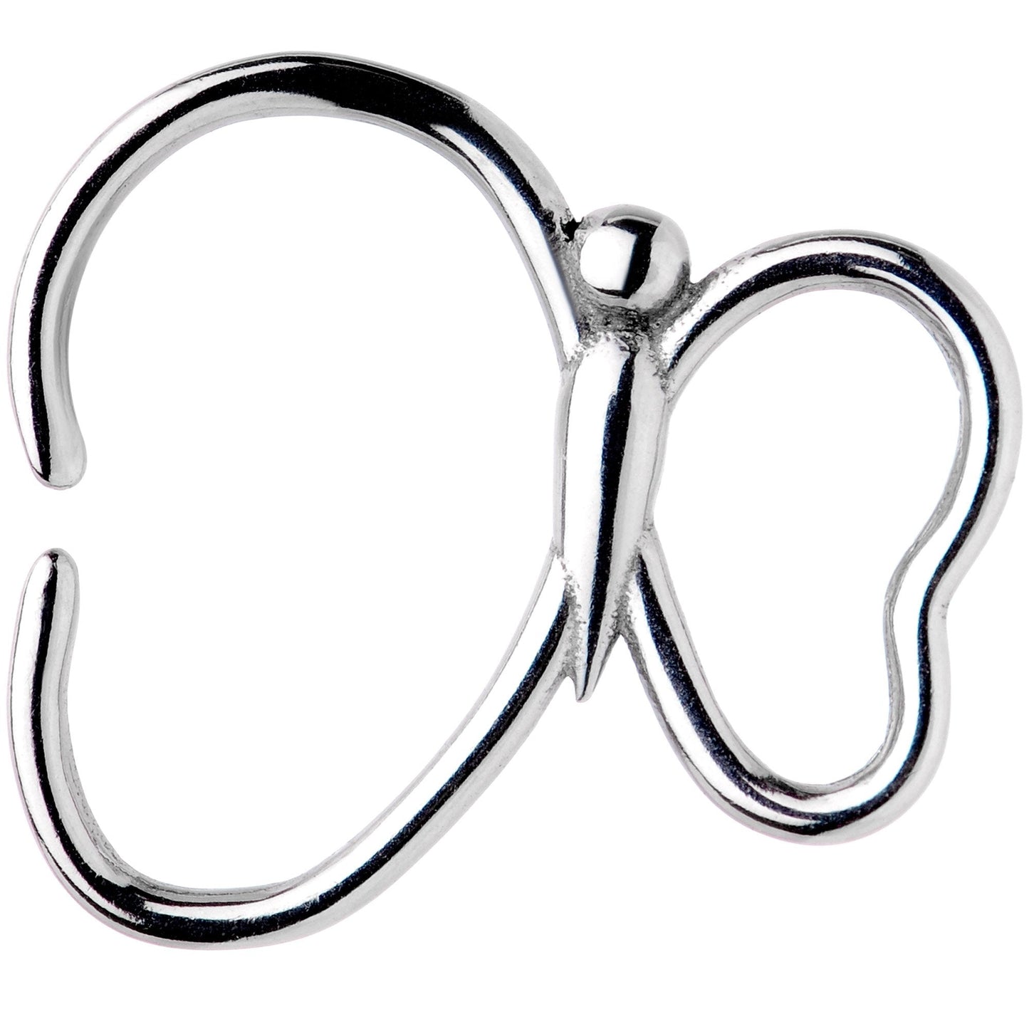 18G Butterfly Spreads Its Wings Closure Ring - BodyCandy - Flyclothing LLC