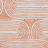 5' X 8' Salmon And Ivory Geometric Washable Area Rug With UV Protection - HomeRoots - Flyclothing LLC