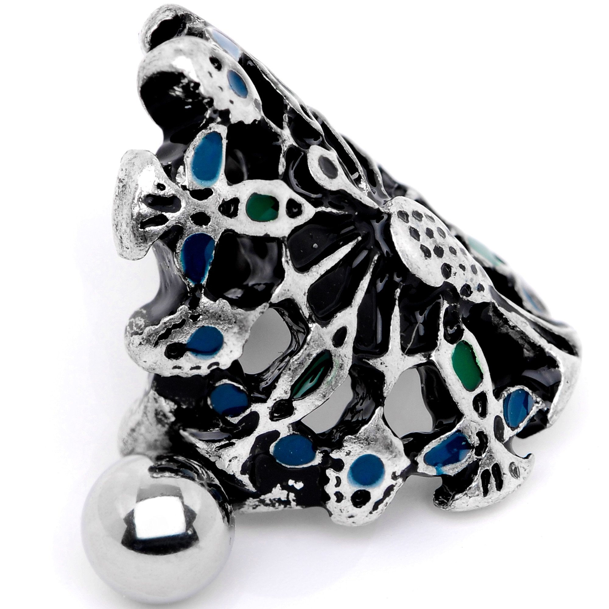 16G 1/2 Crazy Thanksgiving Turkey Cuff Cartilage Earring - BodyCandy - Flyclothing LLC