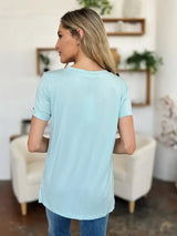 Basic Bae Bamboo Full Size Round Neck Short Sleeve T-Shirt Plus Size - Trendsi - Flyclothing LLC
