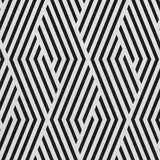 8' X 10' Black And Ivory Geometric Washable Area Rug With UV Protection - HomeRoots - Flyclothing LLC