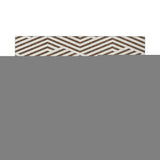 5' X 8' Brown And Ivory Geometric Washable Area Rug With UV Protection - HomeRoots - Flyclothing LLC