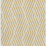 9' X 12' Gold And Ivory Geometric Washable Area Rug With UV Protection - HomeRoots - Flyclothing LLC