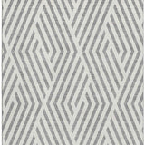 3' X 5' Gray And Ivory Geometric Washable Area Rug With UV Protection - HomeRoots - Flyclothing LLC