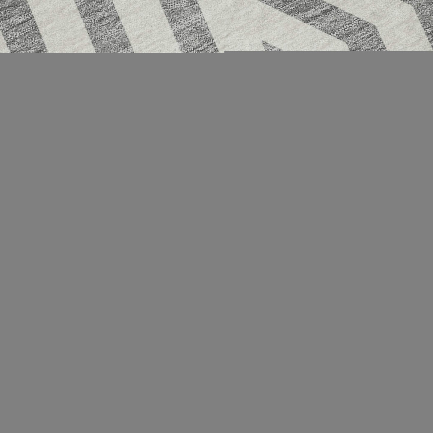 8' X 10' Gray And Ivory Geometric Washable Area Rug With UV Protection - HomeRoots - Flyclothing LLC