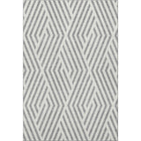 8' X 10' Gray And Ivory Geometric Washable Area Rug With UV Protection - HomeRoots - Flyclothing LLC