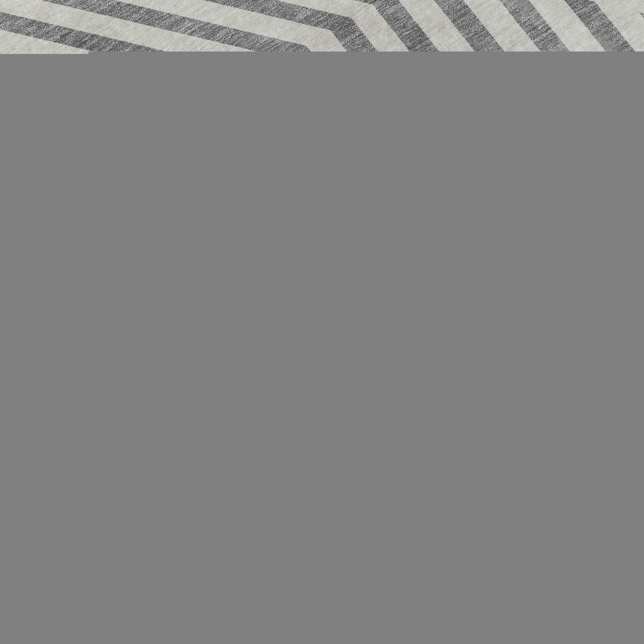 10' X 14' Gray And Ivory Geometric Washable Area Rug With UV Protection - HomeRoots - Flyclothing LLC