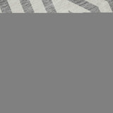 10' X 14' Gray And Ivory Geometric Washable Area Rug With UV Protection - HomeRoots - Flyclothing LLC
