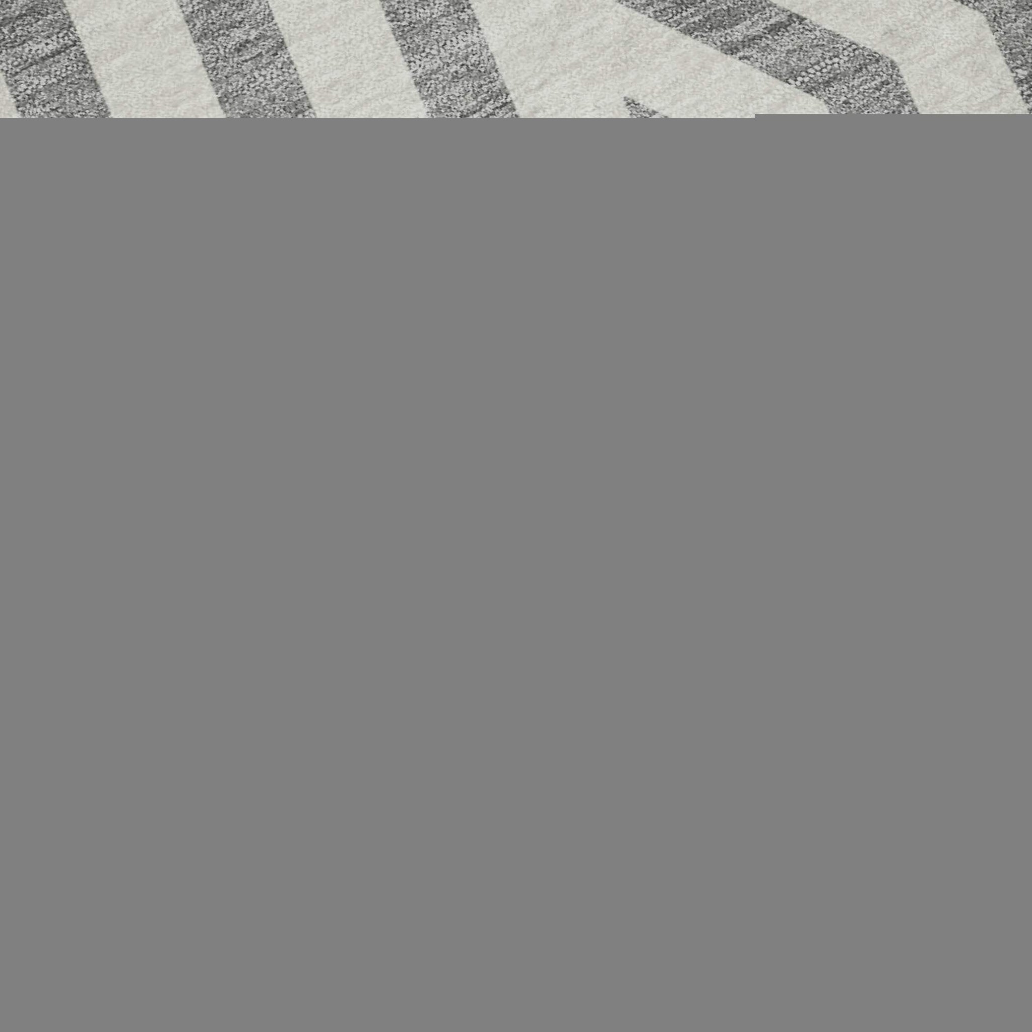 10' X 14' Gray And Ivory Geometric Washable Area Rug With UV Protection - HomeRoots - Flyclothing LLC