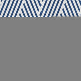 3' X 5' Navy Blue And Ivory Geometric Washable Area Rug With UV Protection - HomeRoots - Flyclothing LLC