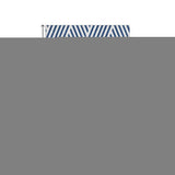 8' X 10' Navy Blue And Ivory Geometric Washable Area Rug With UV Protection - HomeRoots - Flyclothing LLC