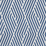 9' X 12' Navy Blue And Ivory Geometric Washable Area Rug With UV Protection - HomeRoots - Flyclothing LLC