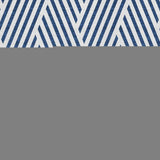10' X 14' Navy Blue And Ivory Geometric Washable Area Rug With UV Protection - HomeRoots - Flyclothing LLC