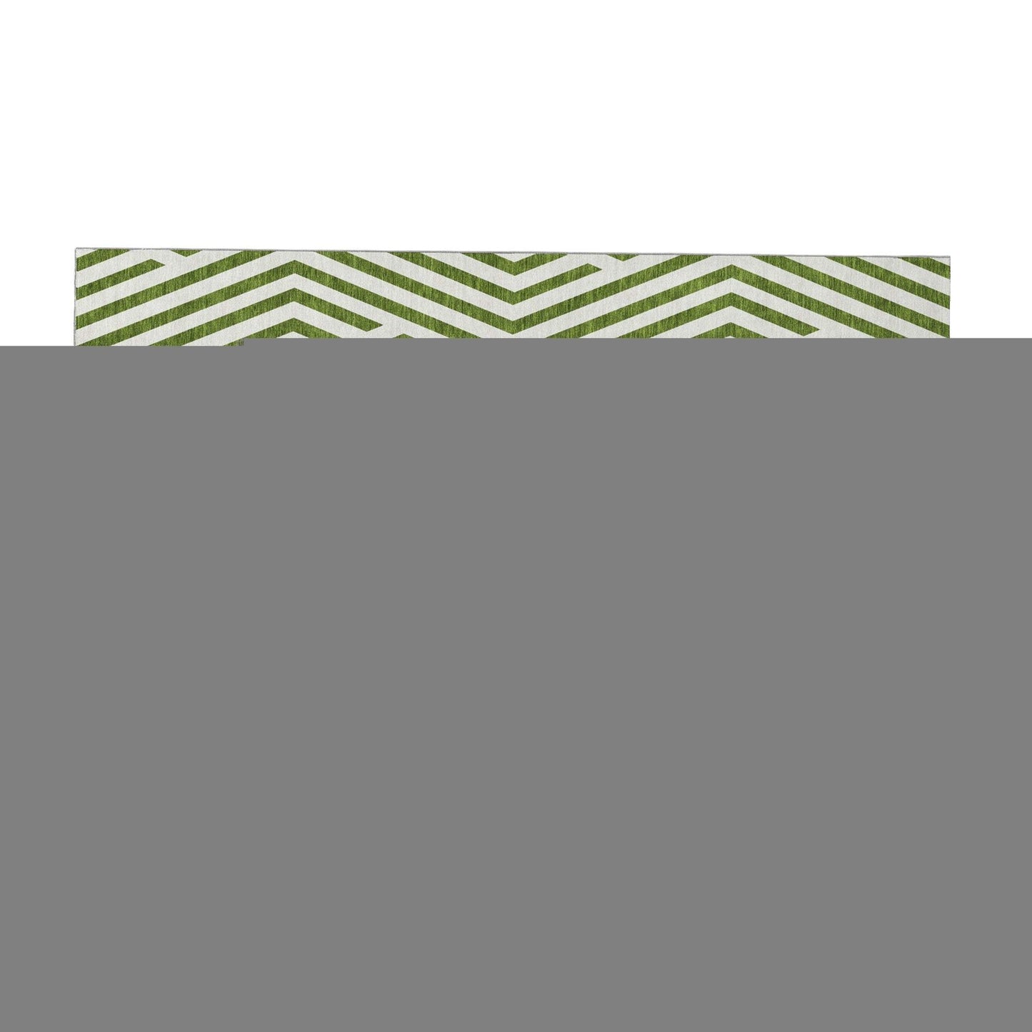 8' X 10' Olive Green And Ivory Geometric Washable Area Rug With UV Protection - HomeRoots - Flyclothing LLC