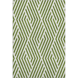 8' X 10' Olive Green And Ivory Geometric Washable Area Rug With UV Protection - HomeRoots - Flyclothing LLC