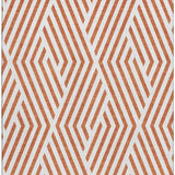 8' X 10' Rust And Ivory Geometric Washable Area Rug With UV Protection - HomeRoots - Flyclothing LLC