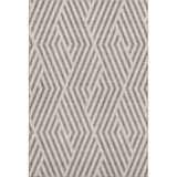 3' X 5' Taupe And Ivory Geometric Washable Area Rug With UV Protection - HomeRoots - Flyclothing LLC