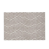 9' X 12' Taupe And Ivory Geometric Washable Area Rug With UV Protection - HomeRoots - Flyclothing LLC