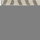9' X 12' Taupe And Ivory Geometric Washable Area Rug With UV Protection - HomeRoots - Flyclothing LLC