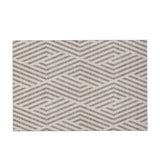 10' X 14' Taupe And Ivory Geometric Washable Area Rug With UV Protection - HomeRoots - Flyclothing LLC