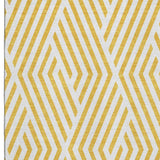 5' X 8' Yellow And Ivory Geometric Washable Area Rug With UV Protection - HomeRoots - Flyclothing LLC