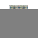 9' X 12' Green Blush And Teal Floral Medallion Distressed Washable Area Rug With UV Protection - HomeRoots - Flyclothing LLC