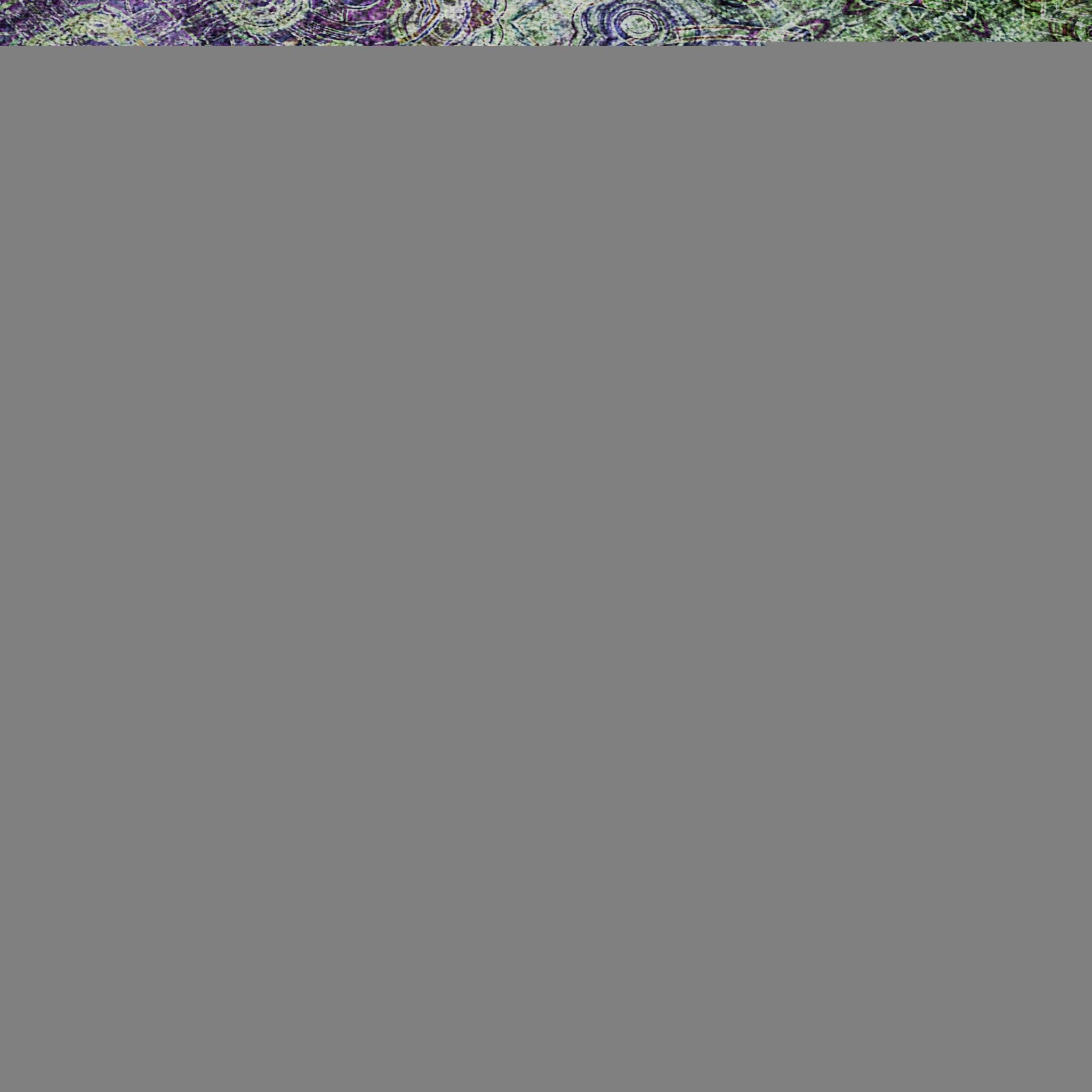 10' X 14' Purple Green And Ivory Floral Medallion Distressed Washable Area Rug With UV Protection - HomeRoots - Flyclothing LLC