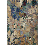 10' X 14' Beige Blue And Purple Abstract Distressed Washable Area Rug With UV Protection - HomeRoots - Flyclothing LLC